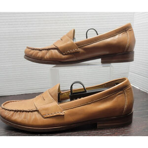 Cole Haan Mens 8.5 Brown Penny Loafers Classic Leather Casual Dress Ascot C12461
